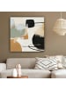 OnlyWow Leinwand Bilder Currygelb