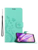 cadorabo Hülle für Samsung Galaxy A20 / A30 / M10s Blumen Design in FLORAL TÜRKIS