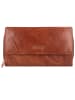 mano Donna Aurona Geldbörse RFID Leder 18 cm in cognac