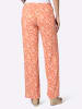 Heine Webhose in ecru-papaya-bedruckt