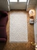 KADIMA DESIGN Langflor-Teppich für Fußbodenheizung TALLA boho Wohnzimmer Diele in Creme