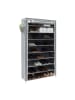 relaxdays Schuhschrank Valentin in Anthrazit - (B)88 x (H)161 x (T)30 cm