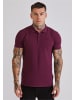 SikSilk Polo Shirt in burgundy