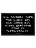 Mr. & Mrs. Panda Fußabtreter Die höchste Form von... mit Spruch in Schwarz