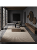 KADIMA DESIGN Kurzflorteppich Skandi 3D-Bögen Waschbar Wohnzimmer in Beige