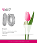 BALIA Silber 925 Damen Creolen 5-reihig Zirkonia Ohrring ca. 1,7cm