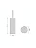 Bathroom Solutions WC-Bürste HOVA in Schwarz, (B) 8 x (H) 36,5 x (L) 8 cm