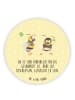 Mr. & Mrs. Panda magnet Hummeln Kleeblatt mit Spruch in Gelb Pastell