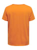 ONLY Carmakoma Bedrucktes Spruch T-Shirt Übergröße Plus Size Top CARQUOTE in Orange