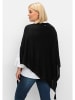 sheego Poncho in schwarz