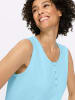 Sieh an! Shirttop in aquamarin