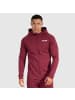 SMILODOX Zip Hoodie Maison in Bordeaux