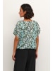 Kaffe Ärmellose Bluse KAamber Loose fit in Blue/Green Abstract Flower