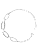 Adeliás Damen Armband aus 925 Silber mit Zirkonia 17+5 cm in silber