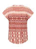 Cream Kurzarm-Bluse CRTiah Regular fit in Ethnic Geometric Pale
