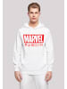 F4NT4STIC Basic Hoodie Marvel Logo washed Care Waschanleitung in weiß