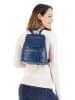 Samantha Look City-Rucksack echt Leder in blau