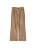 Marc O'Polo Lederhose wide in Earthy Taupe
