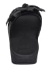 fitflop Pantoletten LULU FLOWER CROSS SLIDES in schwarz