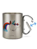 Mr. & Mrs. Panda Kaffeetasse Einhorn Fliegendes Pferd ohne Spruch in Silber