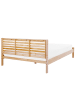 Beliani Doppelbett CARNAC in Braun - (W) 185 x (H) 90 x (L) 209 cm