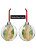 Mr. & Mrs. Panda Christbaumkugel Papa Bär Design ohne Spruch in Weiß