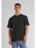 Urban Classics Urban Classics T-Shirts in black/white/paleyellow