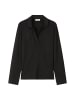 Marc O'Polo Jerseybluse im Polo-Stil regular in Schwarz