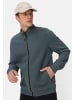 Camel Active Sweatjacke mit leichtem Stehkragen in Tintenblau