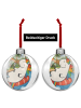 Mr. & Mrs. Panda Christbaumkugel Einhorn Blümchentail Design ohne Sp... in Weiß