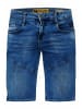 Rusty Neal Royal Blue Used Jeans Shorts "TUSCOR" in Blau
