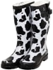 Bockstiegel Regenstiefel Kuh in schwarz/weiß in schwarz/weiß