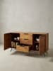 KADIMA DESIGN Design Sideboard NISHAN 160 x 40 x 88 cm Massiv Holz,
