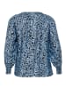 KAFFE curve Langarm-Bluse KCamina Regular fit in Black/Windsurfer Flower Print
