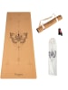 Divasya Kork-Yogamatte Natural Touch in Butterfly-Design - 183 x 66 x 0,4cm