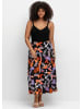 sheego Sommerkleid in schwarz bedruckt
