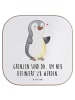 Mr. & Mrs. Panda Bierdeckel Pinguin Amputation mit Spruch in Weiß