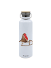 Mr. & Mrs. Panda Trinkflasche Rotkehlchen Schlitten ohne Spruch in Weiß