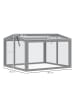 Outsunny Hochbeet in Hellgrau 90L x 80B x 58H cm