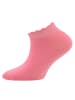 ewers 3er-Set Sneaker Socken 3er-Set Mäusezähnchenrand in pink/rosa/lupine