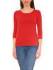 Alkato Alkato Damen Shirt 3/4 Arm mit Rundhals in rot