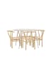 ebuy24 Essgruppe Plaza (5-teilig) Beige 120 x 120 cm