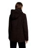 Gil Bret Wolljacke mit Kapuze in Dark Brown Melange