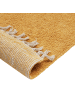 Beliani Kurzflor ASTAF in Gelb - (W) 140 x (L) 200 cm