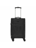 D&N Travel Line 9204 - 4-Rollen-Kabinentrolley S 55 cm (grau) in schwarz