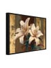 WALLARENA Bilder mit Rahmen Blumen in Braun