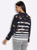 Heine Sweatshirt in marine-ecru-bedruckt