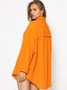 SASSYCLASSY Oversize Musselin Bluse in Orange