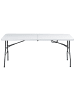 Beliani 5-tlg Gartentisch Set CUGNOLI in Weiß/Silber