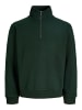 Jack & Jones Sweatshirt mit halbem Reißverschluss in Scarab